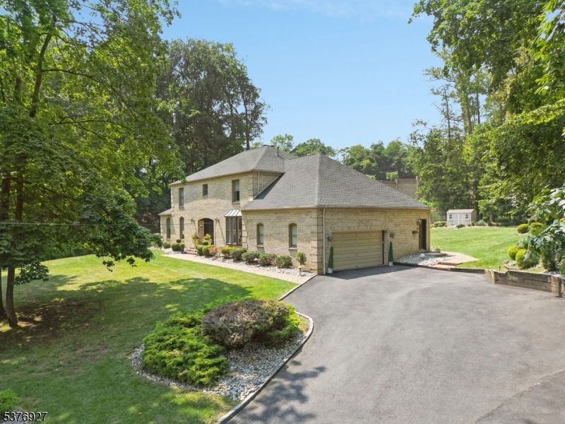 Attached, Backyard, Exterior, Facade, Brick Facade, French Provincial