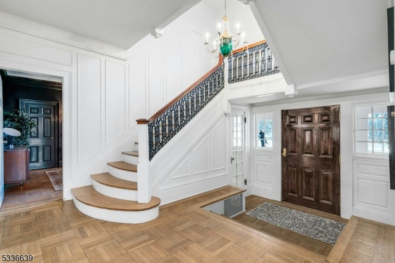 Chandelier, Interior, Wood Texture Flooring