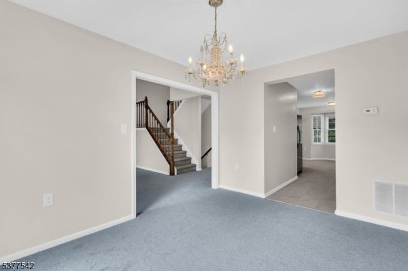 Chandelier, Empty room, Interior