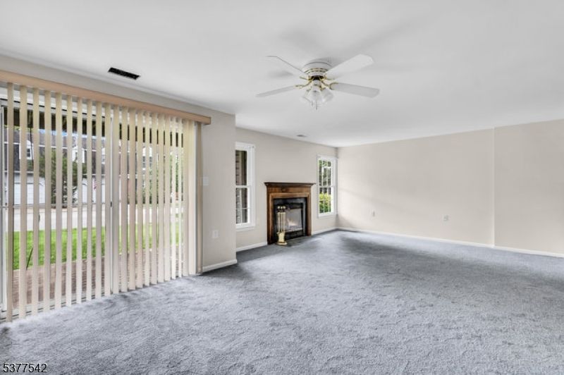 Empty room, Fireplace, Interior