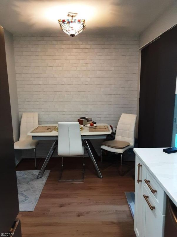 Dining room, Interior, Stone Walls, Wood Texture Flooring