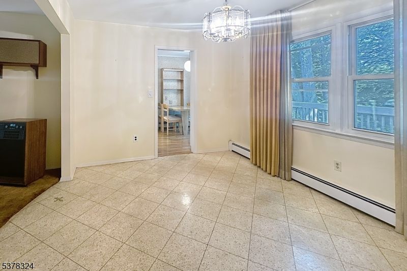 Chandelier, Empty room, Interior