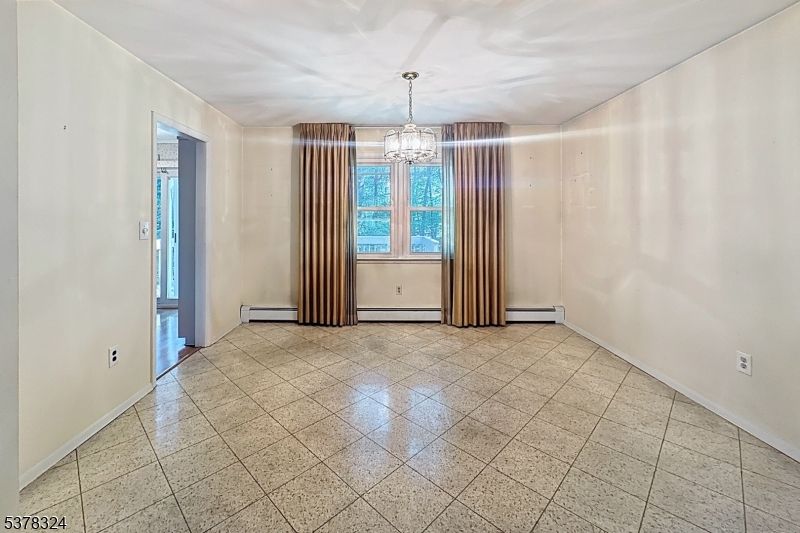 Chandelier, Empty room, Interior