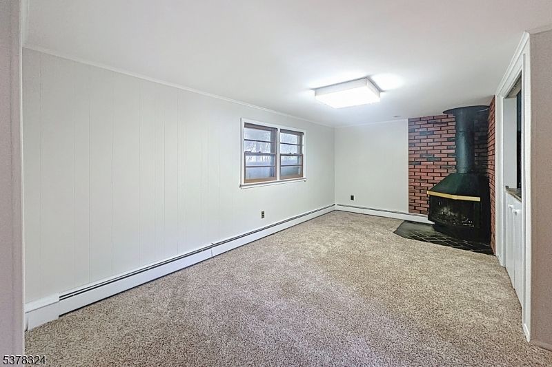 Empty room, Fireplace, Interior, Stone Walls