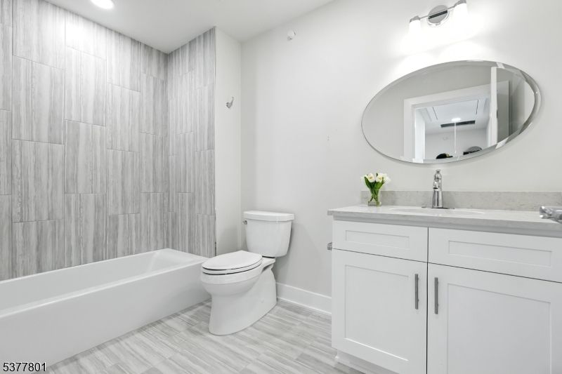 Bathroom, Interior, Recessed Lighting, Wood Texture Flooring