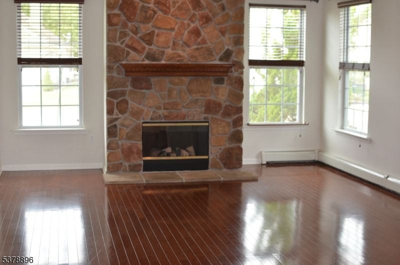 Fireplace, Interior, Stone Walls, Wood Texture Flooring