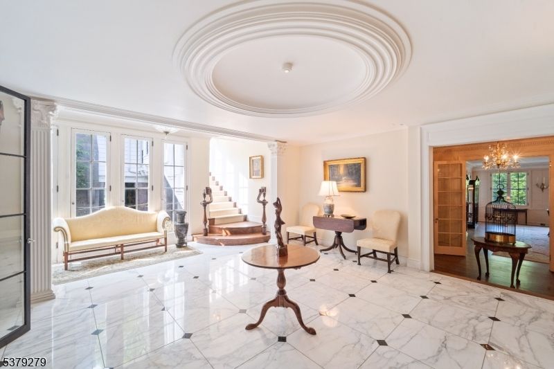 Chandelier, Interior, Living room, Marble