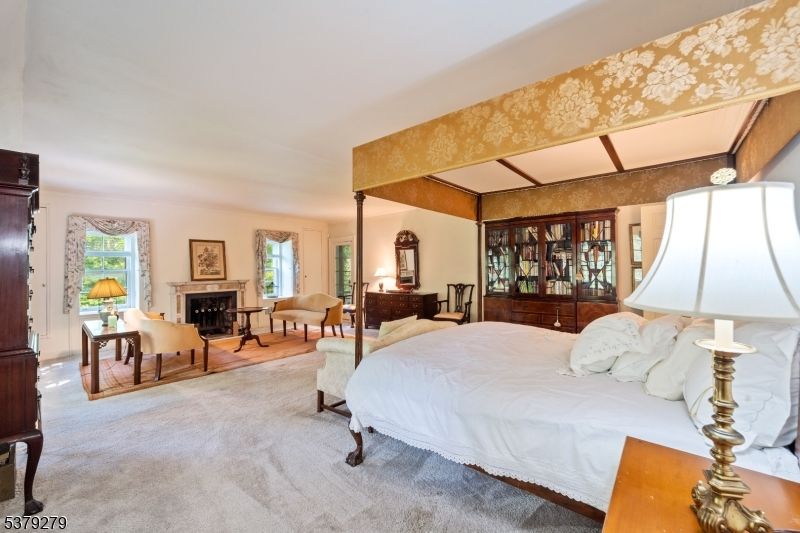 Bedroom, Fireplace, Interior