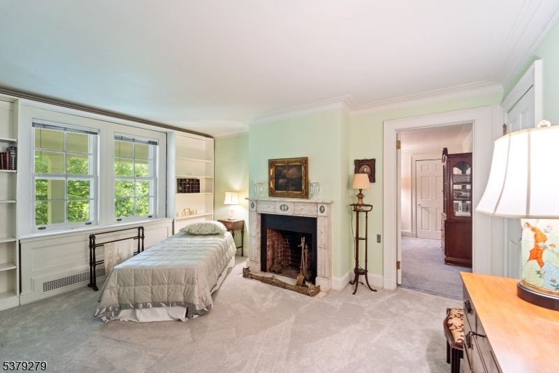 Bedroom, Fireplace, Interior