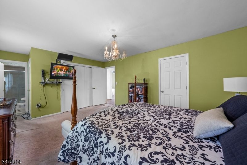 Bedroom, Chandelier, Interior