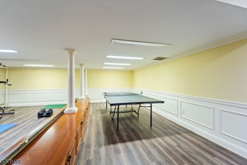 Game Room, Interior, Recessed Lighting, Wood Texture Flooring