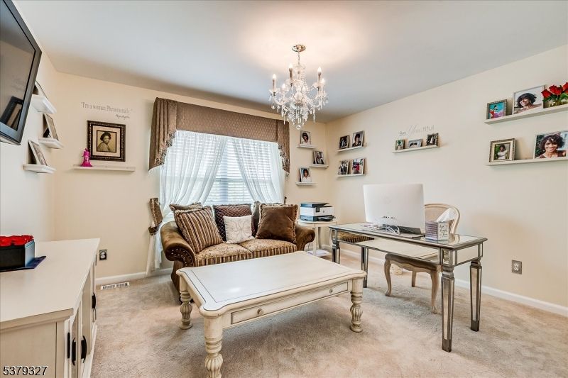 Chandelier, Home Office, Interior