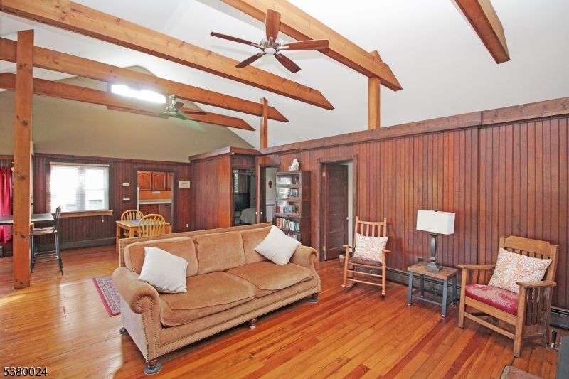 Interior, Living room, Wooden Beams, Wood Texture Flooring, Wooden Walls