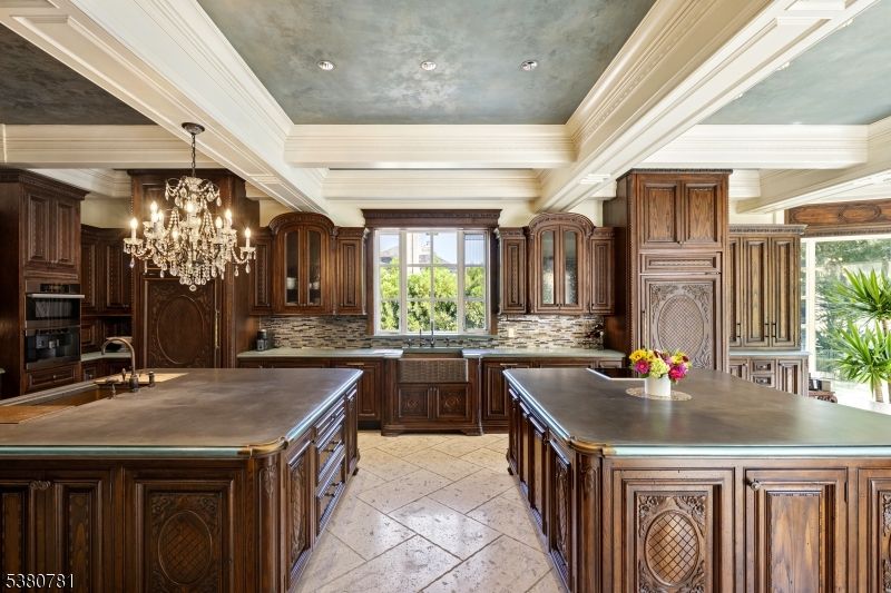 Chandelier, Interior, Kitchen, Recessed Lighting