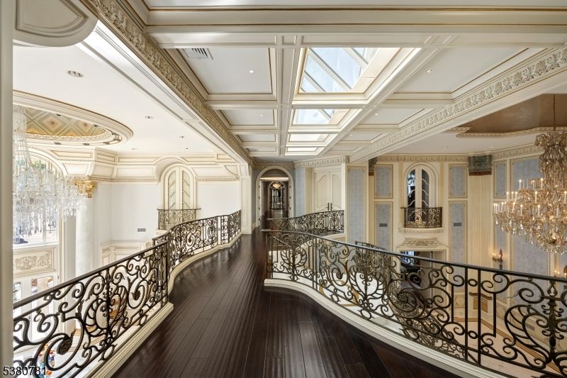 Chandelier, Interior, Recessed Lighting, Wood Texture Flooring