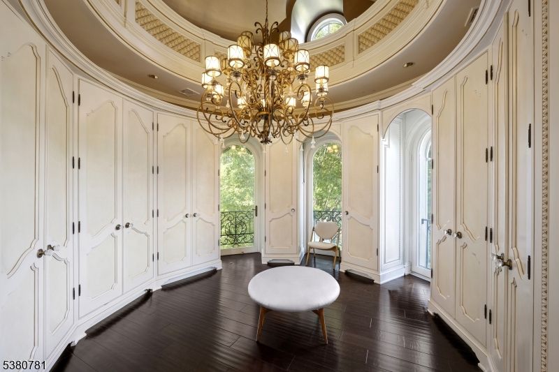 Chandelier, Interior, Recessed Lighting, Wood Texture Flooring