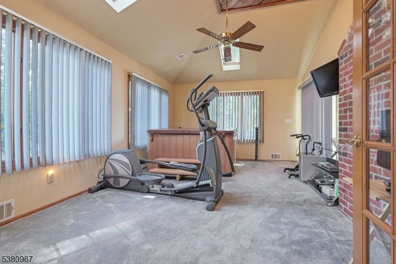 Fitness Equipment, Interior, Stone Walls