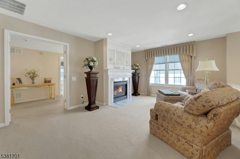 Fireplace, Interior, Living room, Recessed Lighting