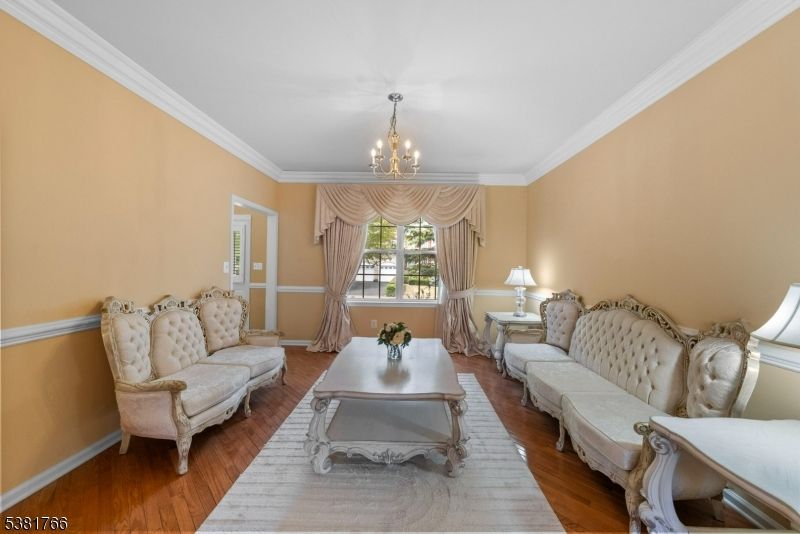 Chandelier, Interior, Living room, Wood Texture Flooring