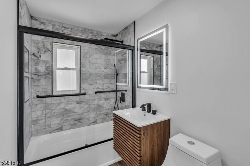 Bathroom, Glass Shower, Interior, Marble Walls