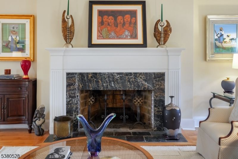 Fireplace, Interior, Wood Texture Flooring