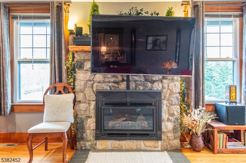 Fireplace, Interior, Wood Texture Flooring