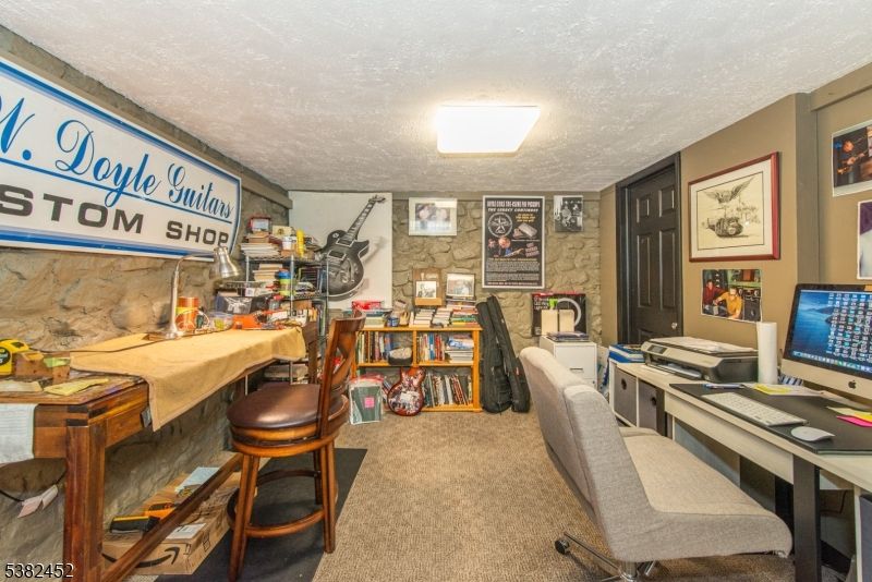 Home Office, Interior, Stone Walls