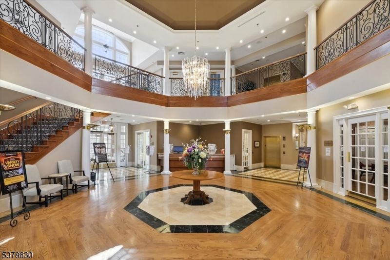 Chandelier, Interior, Recessed Lighting, Wood Texture Flooring
