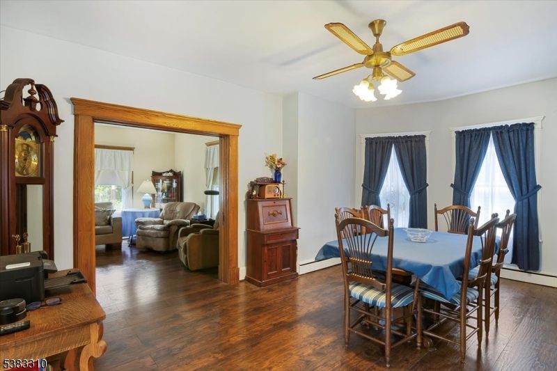 Dining room, Interior, Wood Texture Flooring