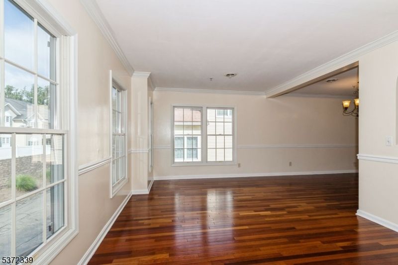 Chandelier, Empty room, Interior, Wood Texture Flooring