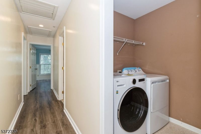 Interior, Recessed Lighting, Utility Closets, Washer, Wood Texture Flooring