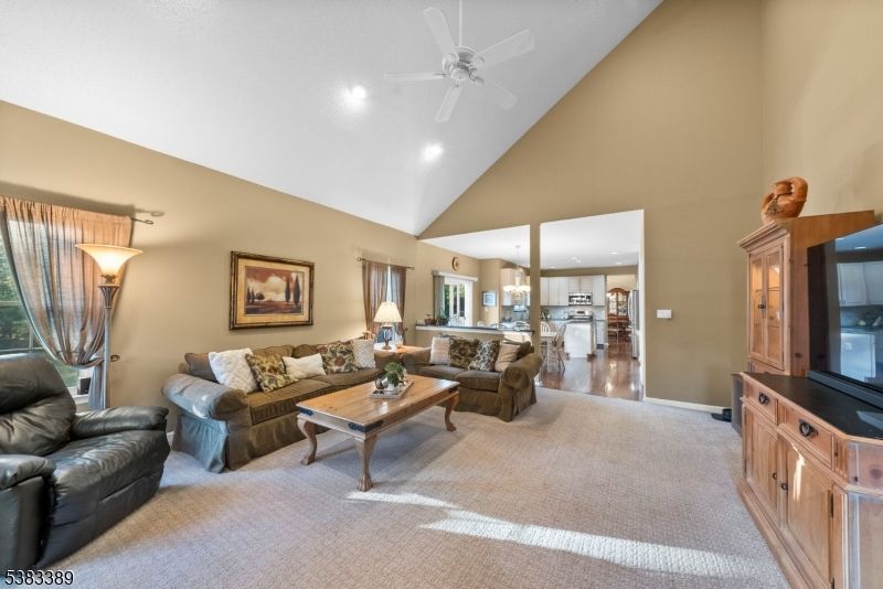 Interior, Kitchen, Living room, Recessed Lighting, Wood Texture Flooring