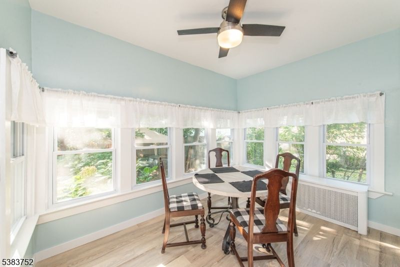 Dining room, Interior, Sun Room, Wood Texture Flooring