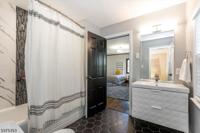 Bathroom, Bedroom, Interior, Marble Walls, Wood Texture Flooring