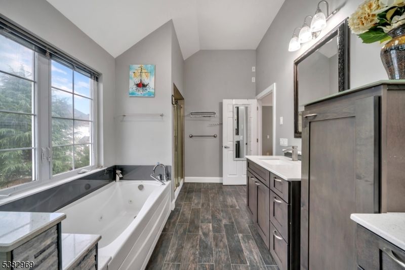 Bathroom, Interior, Wood Texture Flooring
