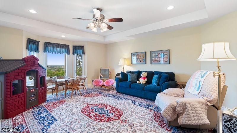 Dining room, Fireplace, Interior, Living room, Recessed Lighting