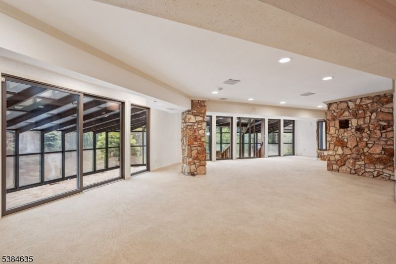 Interior, Recessed Lighting, Stone Walls