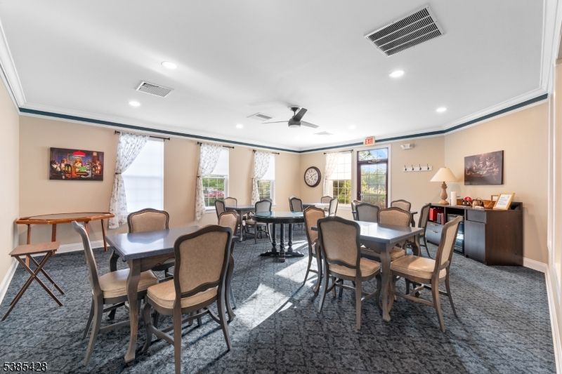 Dining room, Interior, Recessed Lighting