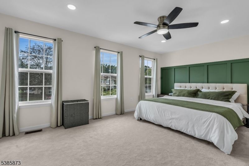 Bedroom, Interior, Recessed Lighting