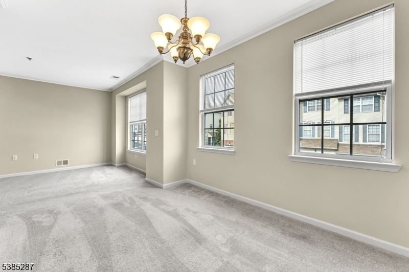 Chandelier, Empty room, Interior