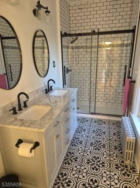 Bathroom, Dual Sink Vanities, Glass Shower, Interior
