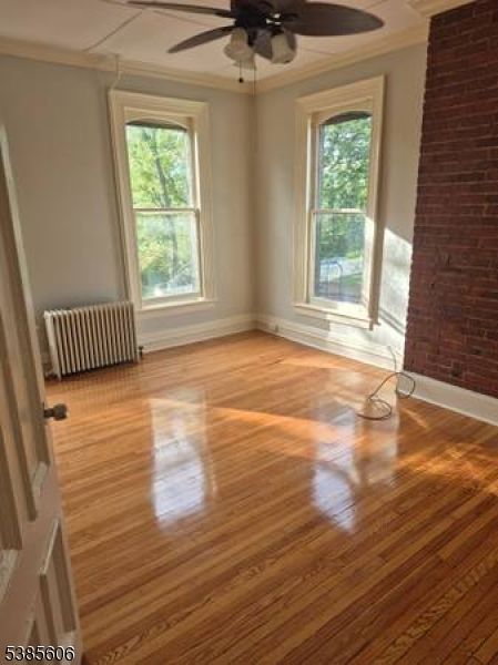 Empty room, Interior, Stone Walls, Wood Texture Flooring