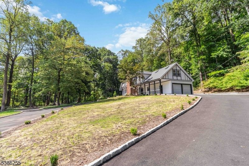 Attached, Backyard, Exterior, Facade, Tudor Revival