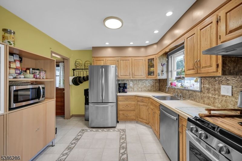 Interior, Kitchen, Recessed Lighting, Stainless Steel Appliances