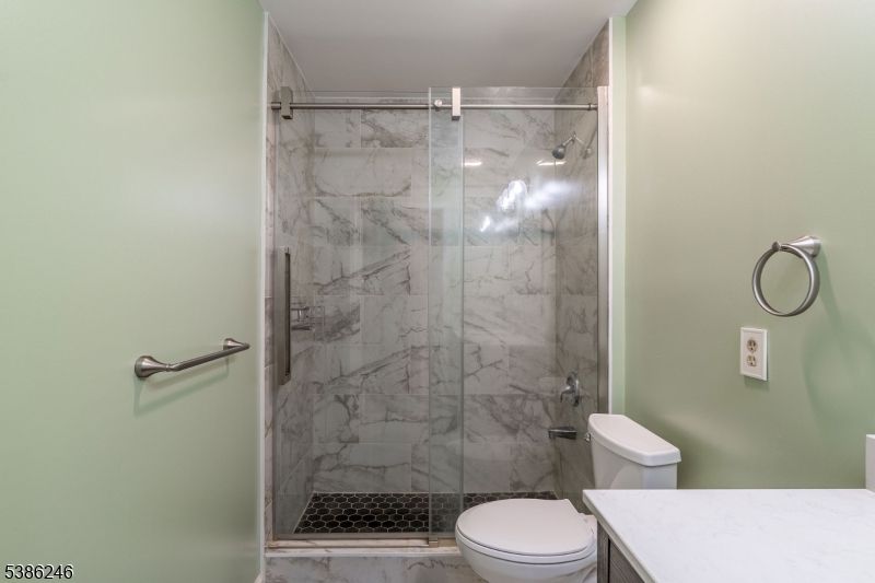 Bathroom, Glass Shower, Interior, Marble Walls