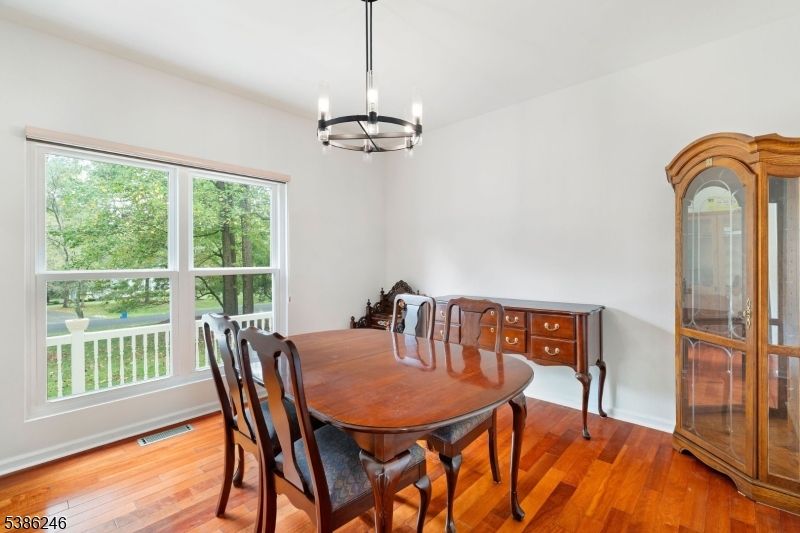 Chandelier, Dining room, Interior, Pendant Lights, Wood Texture Flooring