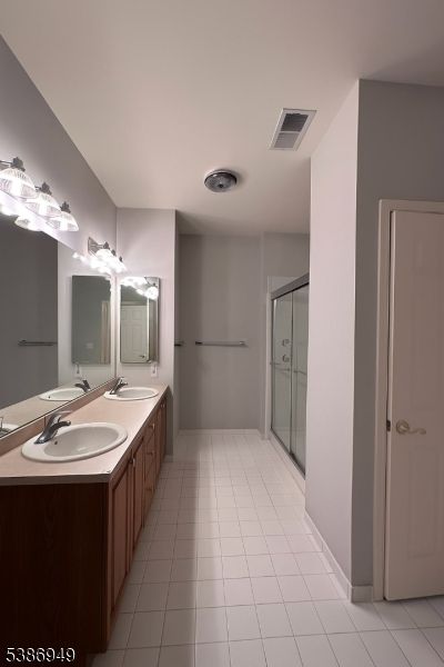 Bathroom, Dual Sink Vanities, Glass Shower, Interior
