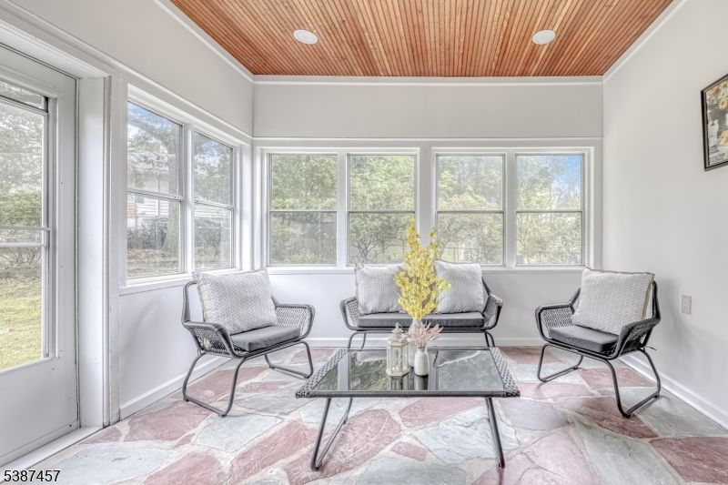 Interior, Recessed Lighting, Sun Room, Wooden Ceilings
