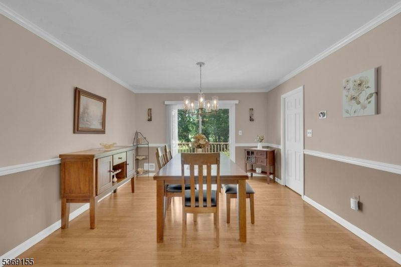 Chandelier, Dining room, Interior, Pendant Lights, Wood Texture Flooring