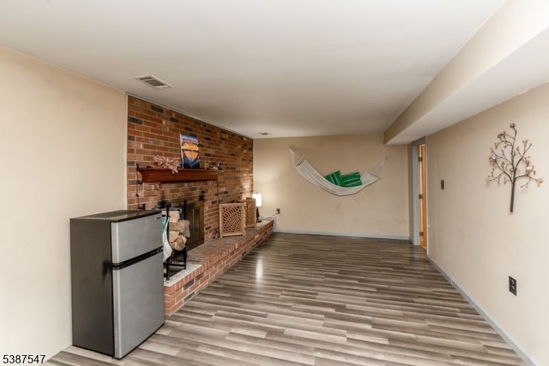 Fireplace, Interior, Stone Walls, Wood Texture Flooring